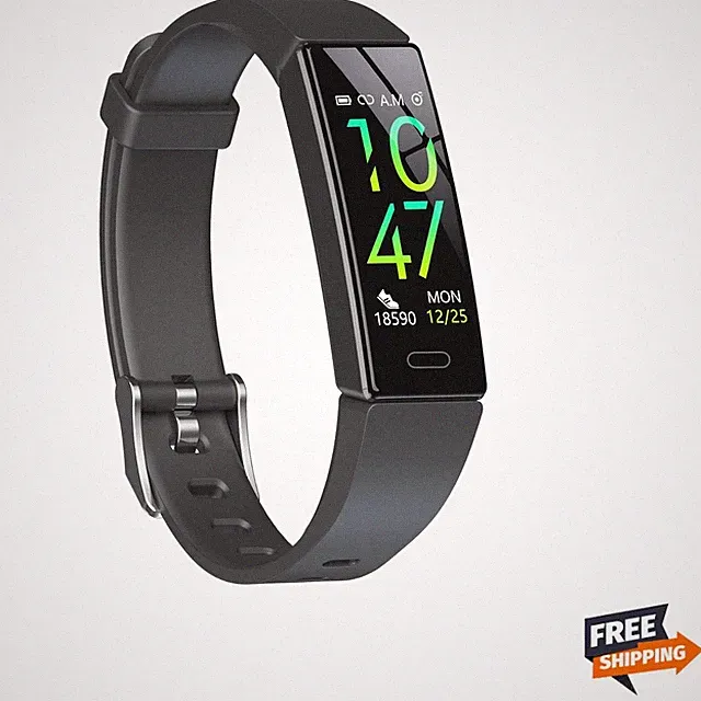 Advanced Black Activity Tracker - Health Monitoring & SMS Notifications Included